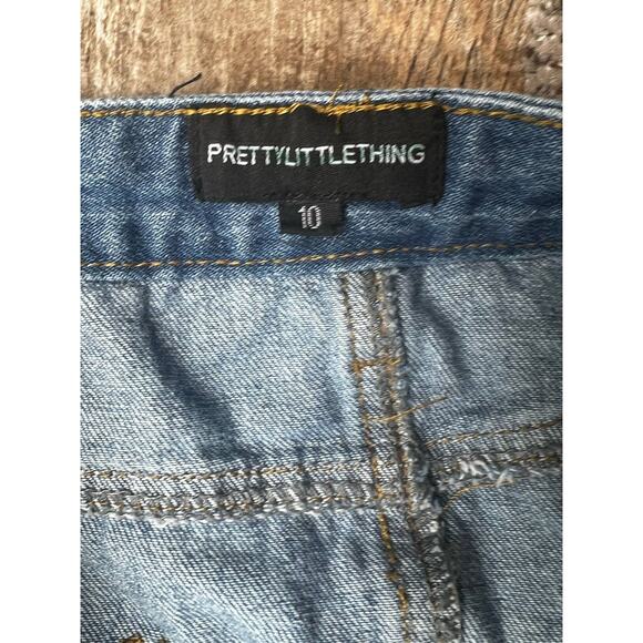 Pretty Little Things Distressed Denim Skirt.  Size 10 - Picture 6 of 6